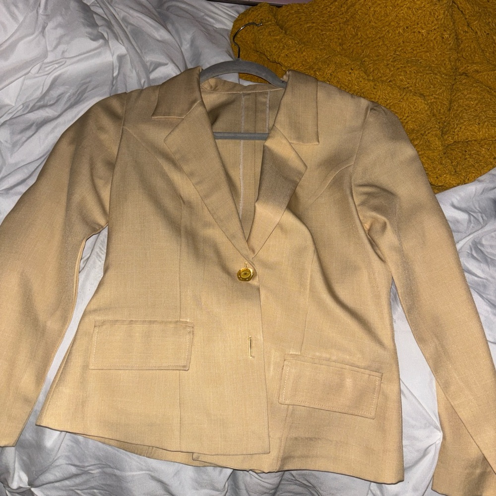 Classic Cream Women's Blazer Jacket